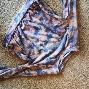 Cat & Jack Purple Tie-Dye Kids Blouse